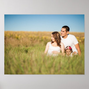 Simple minimal add your logo text name poster