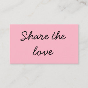 SIMPLE MINIMAL add your name address text share R Referral Card