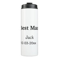 SIMPLE MINIMAL add your name custom best man