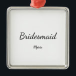 SIMPLE MINIMAL add your name custom bridesmaid   C<br><div class="desc">design</div>