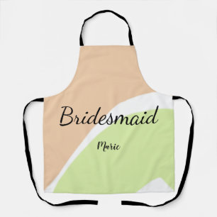 SIMPLE MINIMAL add your name custom bridesmaid C Apron