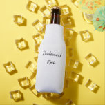 SIMPLE MINIMAL add your name custom bridesmaid   C Bottle Cooler<br><div class="desc">design</div>