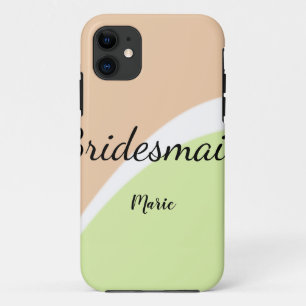 SIMPLE MINIMAL add your name custom bridesmaid C Case-Mate iPhone Case