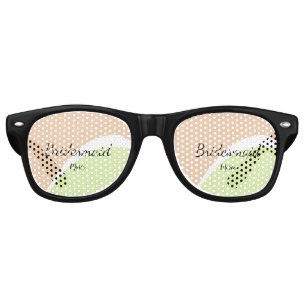SIMPLE MINIMAL add your name custom bridesmaid C Retro Sunglasses