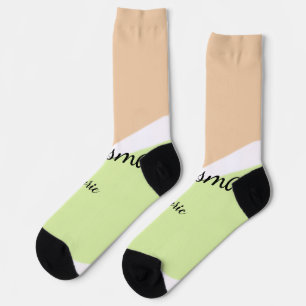 SIMPLE MINIMAL add your name custom bridesmaid C Socks