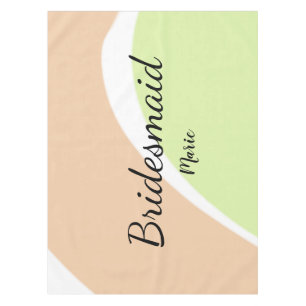 SIMPLE MINIMAL add your name custom bridesmaid C Tablecloth