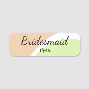 SIMPLE MINIMAL add your name custom bridesmaid   C Tag
