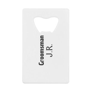SIMPLE MINIMAL add your name custom groomsman