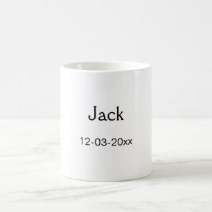 SIMPLE MINIMAL add your name custom groomsman Coffee Mug