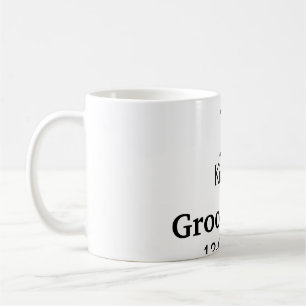 SIMPLE MINIMAL add your name custom groomsman Coffee Mug
