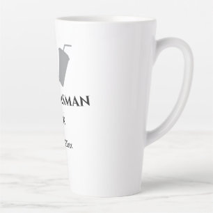 SIMPLE MINIMAL add your name custom groomsman Latte Mug