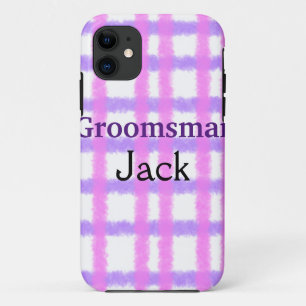 SIMPLE MINIMAL add your name custom groomsman name Case-Mate iPhone Case