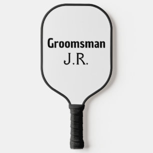 SIMPLE MINIMAL add your name custom groomsman Pickleball Paddle