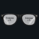 SIMPLE MINIMAL add your name custom groomsman     Retro Sunglasses<br><div class="desc">design</div>