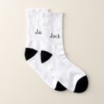 SIMPLE MINIMAL add your name custom groomsman  Socks<br><div class="desc">design</div>