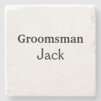 SIMPLE MINIMAL add your name custom groomsman    