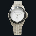 SIMPLE MINIMAL add your name custom groomsman  Watch<br><div class="desc">design</div>