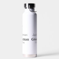 SIMPLE MINIMAL add your name custom groomsman