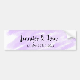 simple minimal add your name custom wedding unity  bumper sticker