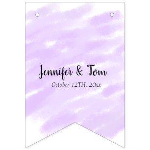simple minimal add your name custom wedding unity bunting