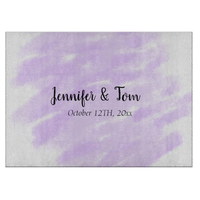 simple minimal add your name custom wedding unity  cutting board (Front)