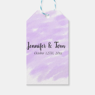 simple minimal add your name custom wedding unity gift tags