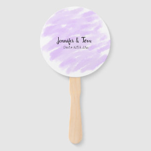 simple minimal add your name custom wedding unity hand fan