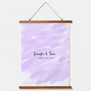 simple minimal add your name custom wedding unity hanging tapestry