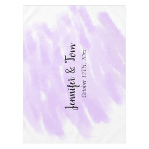 simple minimal add your name custom wedding unity tablecloth