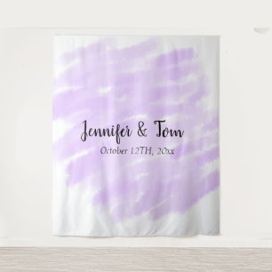simple minimal add your name custom wedding unity  tapestry
