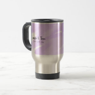 simple minimal add your name custom wedding unity travel mug
