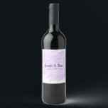 simple minimal add your name custom wedding unity  wine label<br><div class="desc">design for your wedding</div>