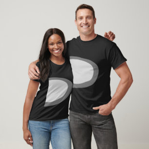 simple minimal add your name MONOGRAM GROOMSMEN T T-Shirt