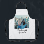 simple minimal add your name photo bridesmaid name apron<br><div class="desc">design</div>