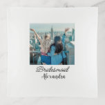 simple minimal add your name photo bridesmaid name trinket trays<br><div class="desc">design</div>