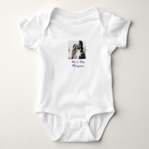 simple minimal add your name photo pastel paint ef baby bodysuit
