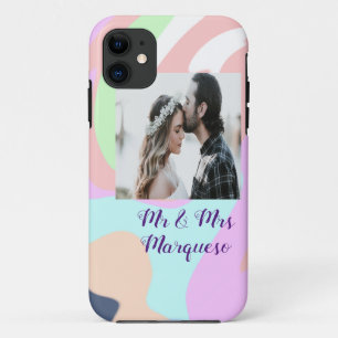simple minimal add your name photo pastel paint ef Case-Mate iPhone case