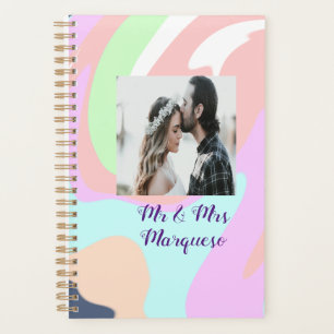 simple minimal add your name photo pastel paint ef planner