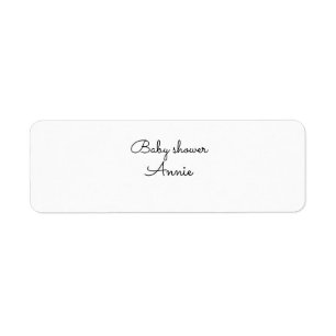 simple minimal add your name text baby shower thro