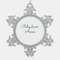 simple minimal add your name text baby shower thro
