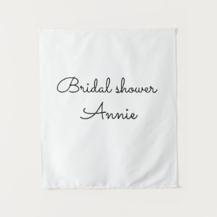 simple minimal add your name text bridal shower t tapestry