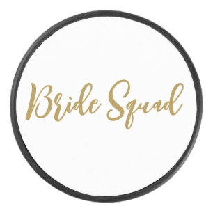simple minimal add your name text bridesmaid gift hockey puck