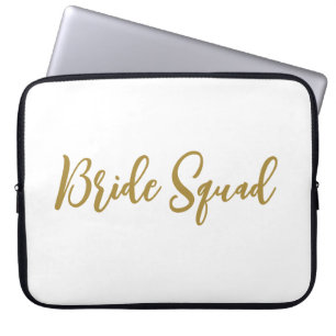 simple minimal add your name text bridesmaid gift  laptop sleeve