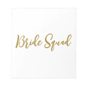 simple minimal add your name text bridesmaid gift notepad