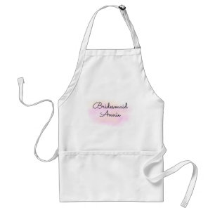 simple minimal add your name text bridesmaid gift standard apron