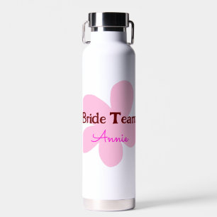 simple minimal add your name text bridesmaid gift water bottle