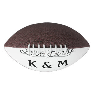 simple minimal add your name text love birds text football