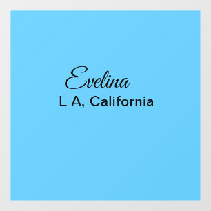 Simple minimal add your name text place city custo