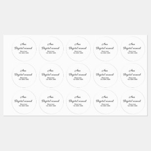 Simple minimal add your name text place city phone