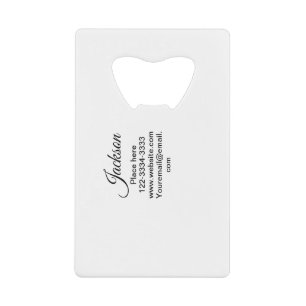 Simple minimal add your name text place city phone